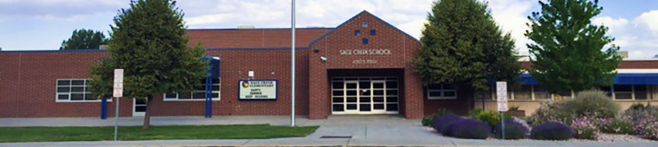 Photo of Sage Creek Elementary School as seen from the front