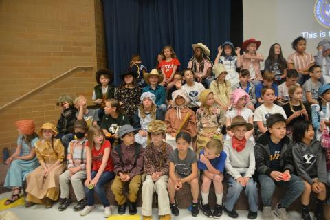 Students got to dress up in costumes