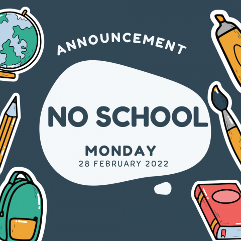 No School Monday Flyer