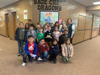 Ms. Wood and these students were chosen to be the Dragons of the Week